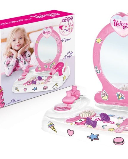 Tualetinis kosmetinis staliukas su priedais Unicorn Dolu, 2563