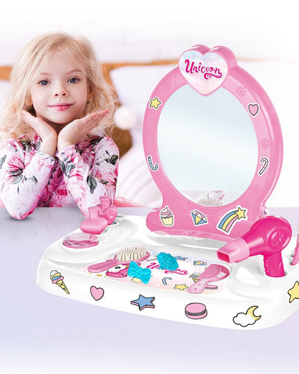 Tualetinis kosmetinis staliukas su priedais Unicorn Dolu, 2563