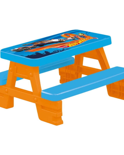 Vaikiškas pikniko stalas, Dolu Hot Wheels, 4 asmenims, 43 x 77 x 71 cm
