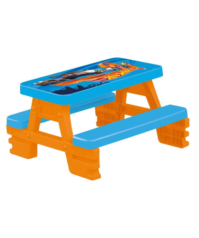 Vaikiškas pikniko stalas, Dolu Hot Wheels, 4 asmenims, 43 x 77 x 71 cm