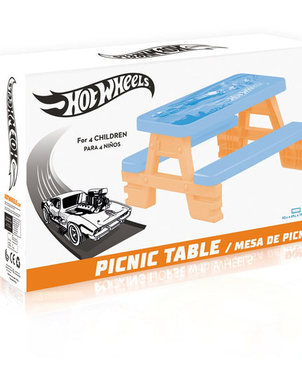 Vaikiškas pikniko stalas, Dolu Hot Wheels, 4 asmenims, 43 x 77 x 71 cm