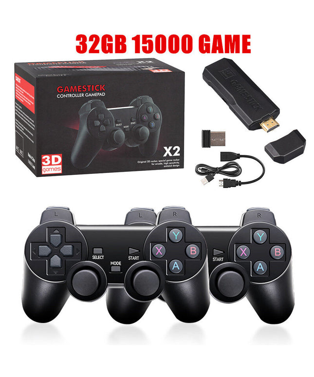 Vaizdo žaidimų lazdelė 4K GD10 konsolė 2.4G dvigubas belaidis valdiklis 40000 žaidimų 128GB retro žaidimai, skirti TV berniukui dų dovana