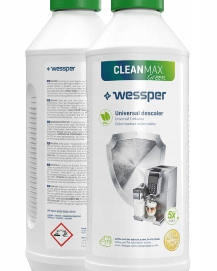 Vandens filtrai AguaNext CaffeeMax Delonghi kavos aparatui, 3 vnt + universali nukalkinimo priemonė Wessper CleanMax Green, 500 ml,