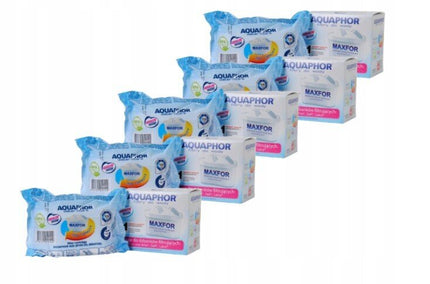 Vandens filtravimo ąsotis Aquaphor Amethyst, 2,8l, juodas, su 5 vnt Aquaphor B25 Maxfor vandens filtrais
