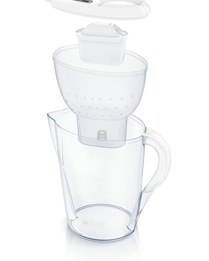 Vandens filtravimo ąsotis Brita Marella XL, 3,5L, baltas, su 3 vnt Maxtra Pro vandens filtrų