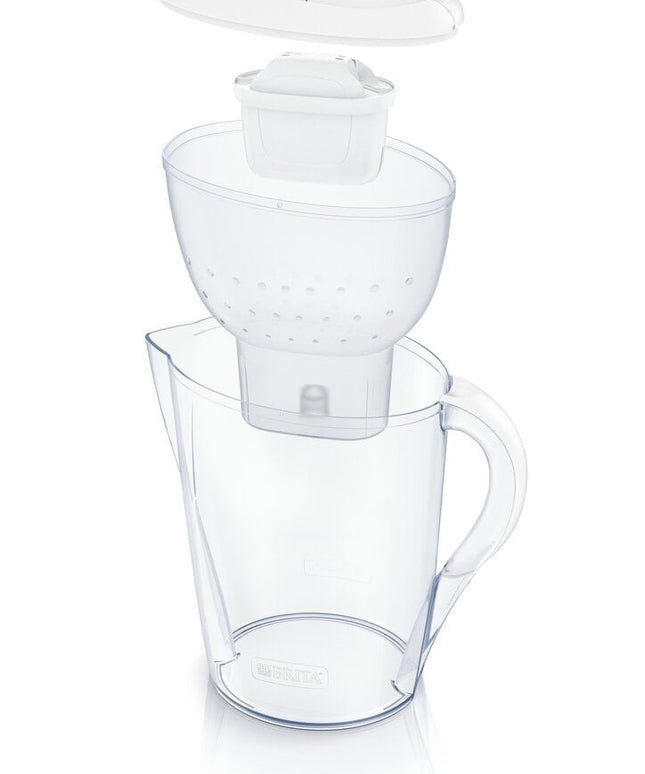 Vandens filtravimo ąsotis Brita Marella XL, 3,5L, baltas, su 3 vnt Maxtra Pro vandens filtrų