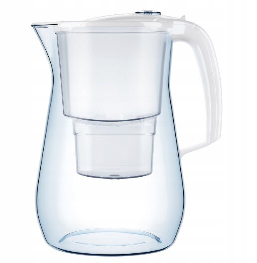 Vandens filtravimo ąsotis Aquaphor Onyx, 4,2l, baltas, su 3 vnt B25 Maxfor Mg vandens filtrais