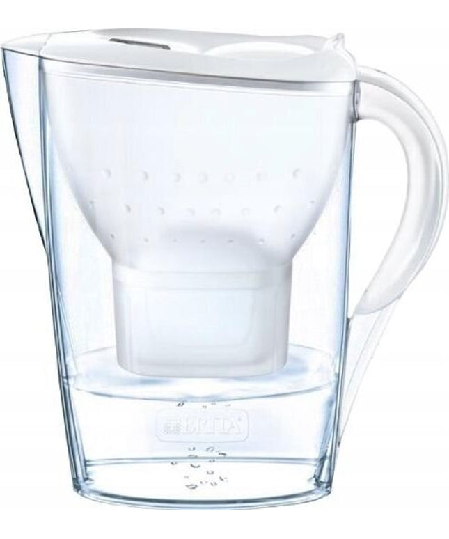 Vandens filtravimo ąsotis Brita Marella 2,4l, baltas, su 3 vnt Maxtra vandens filtrų