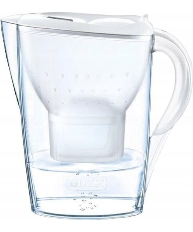 Vandens filtravimo ąsotis Brita Marella 2,4l, baltas, su 3 vnt Maxtra vandens filtrų
