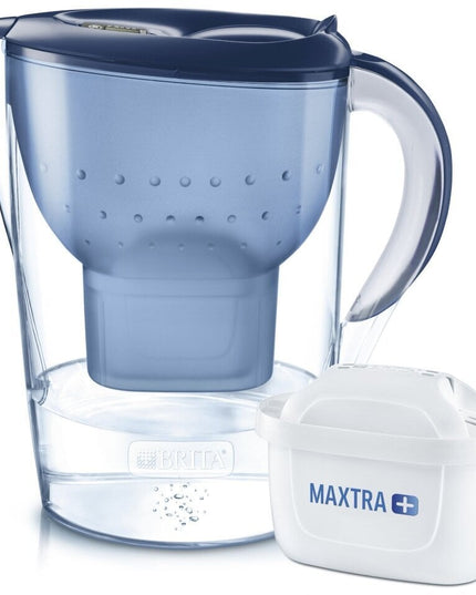 Vandens filtravimo ąsotis Brita Marella XL Memo, 3,5l, mėlynas, su 1 vnt Maxtra+ vandens filtru