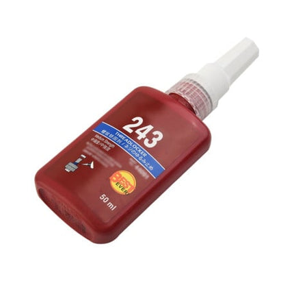 Varžtų klijai 243 - 50ml Mėlyni
