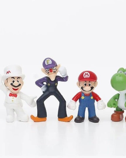 Žaidimo figūrėlės Super Mario Bros, 48 vnt, su maišeliu